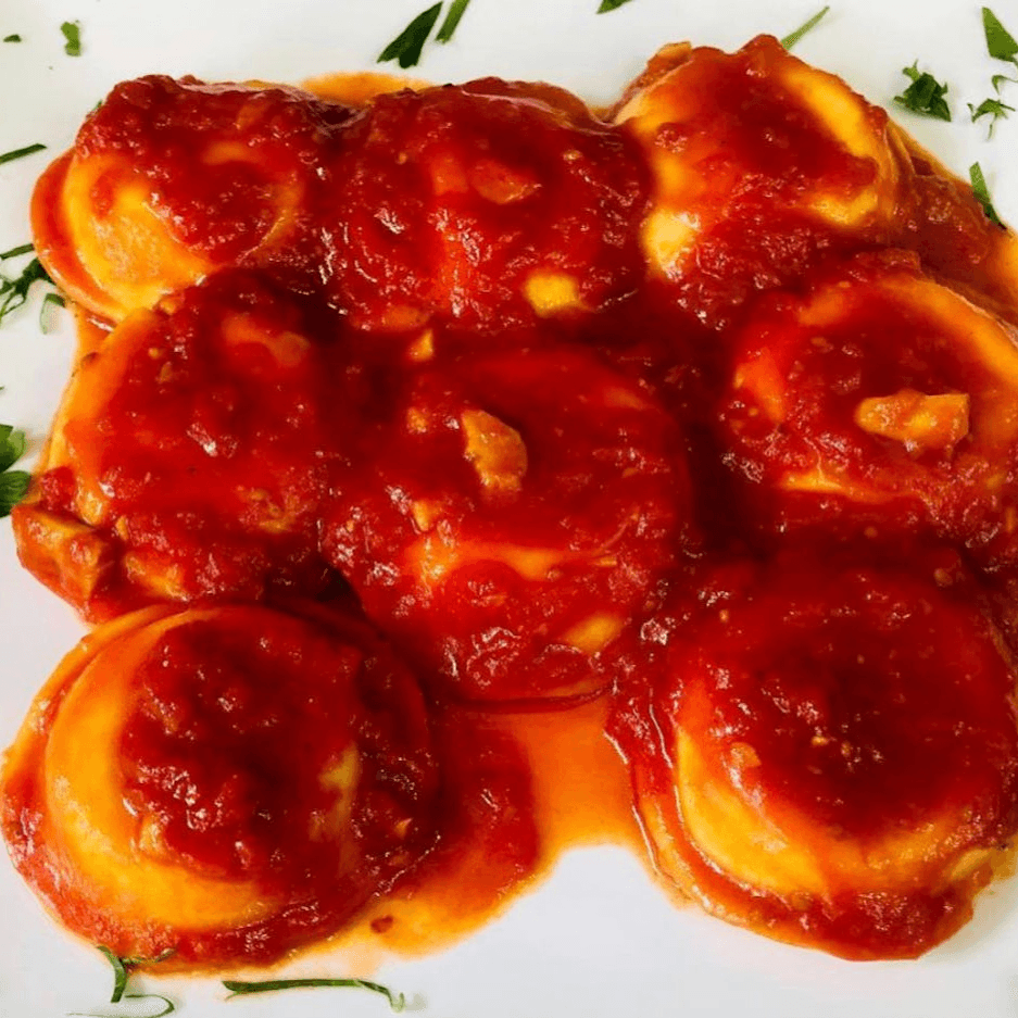 Ravioli Marinara.
