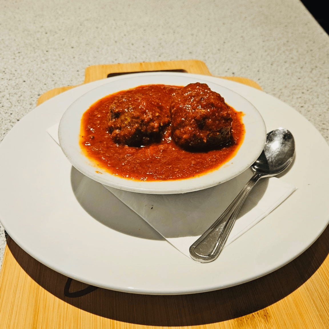 Two Meatballs & Sauce.