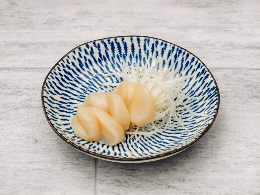 Sea Scallop Sashimi.