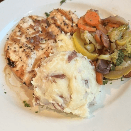 Apple Cider Glazed Chicken Breast.