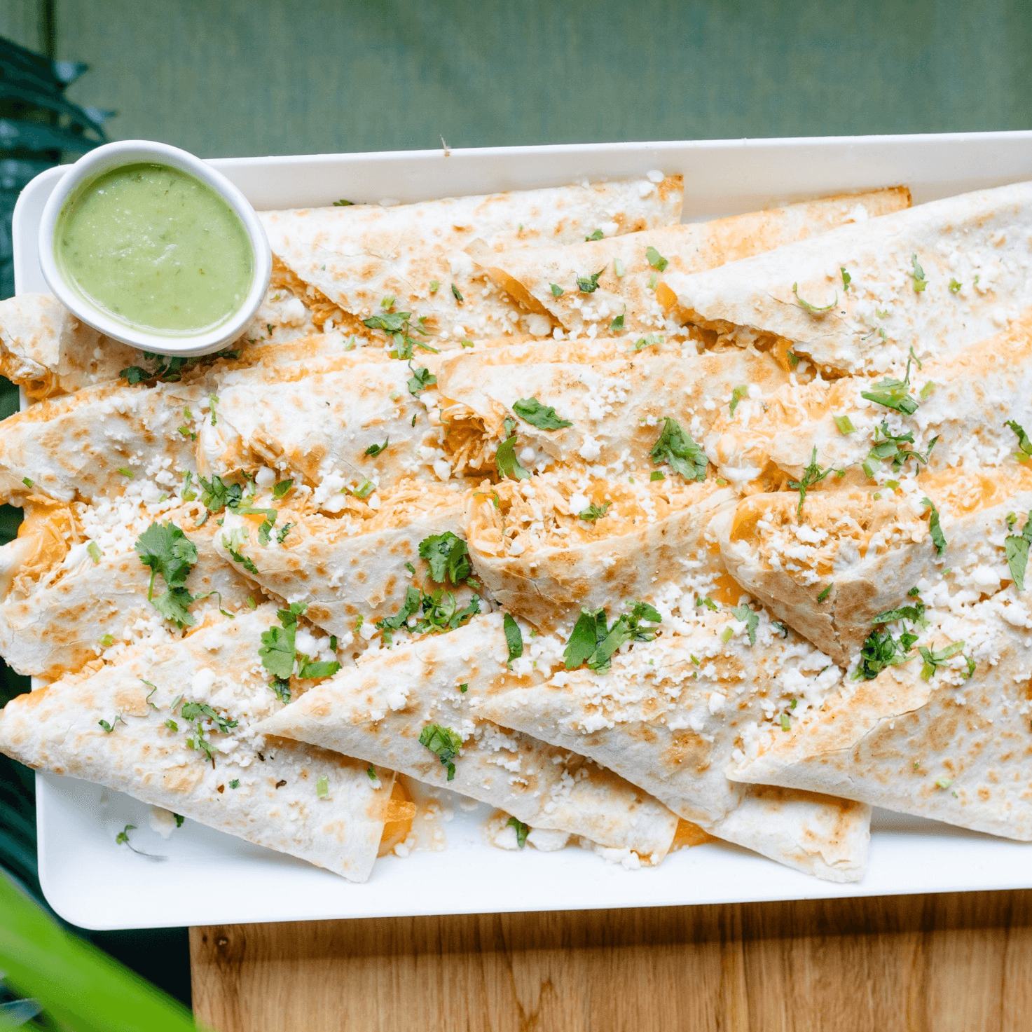 CATERING Chicken Quesadilla.