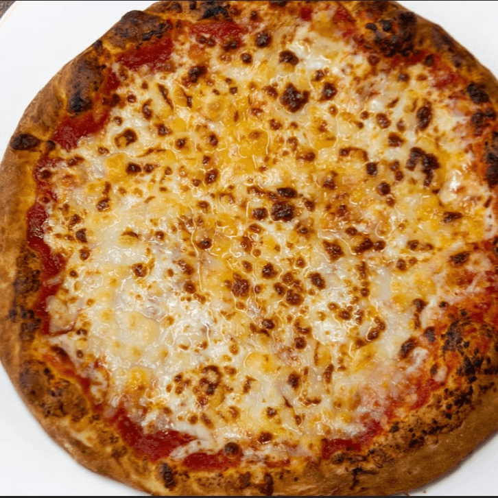 Cheese cauliflower pizza.