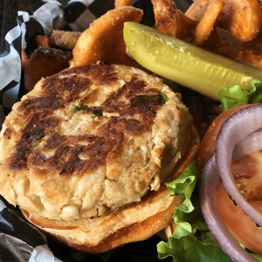 Crab Cake Sandwich.