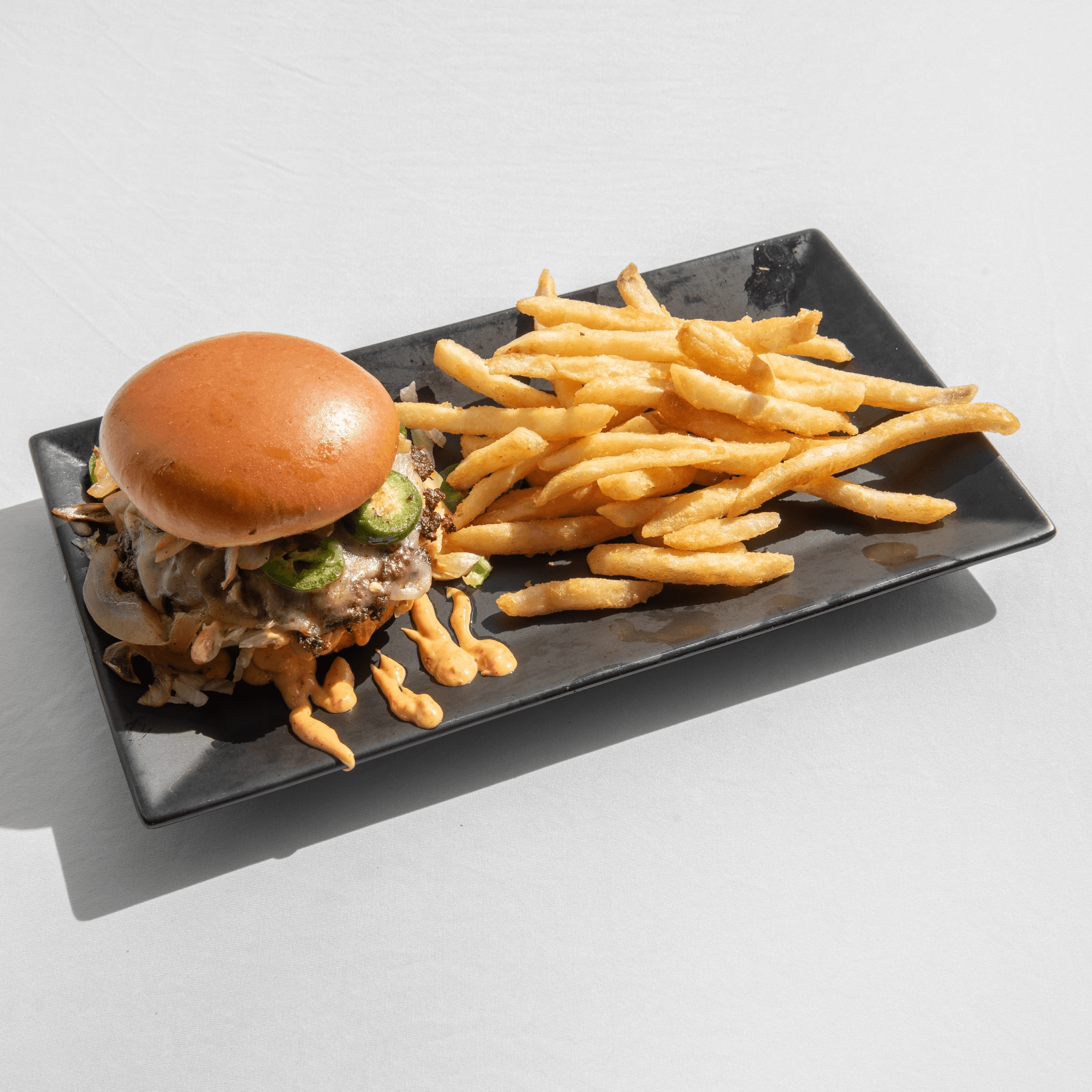 El Jefe Burger + Fries.