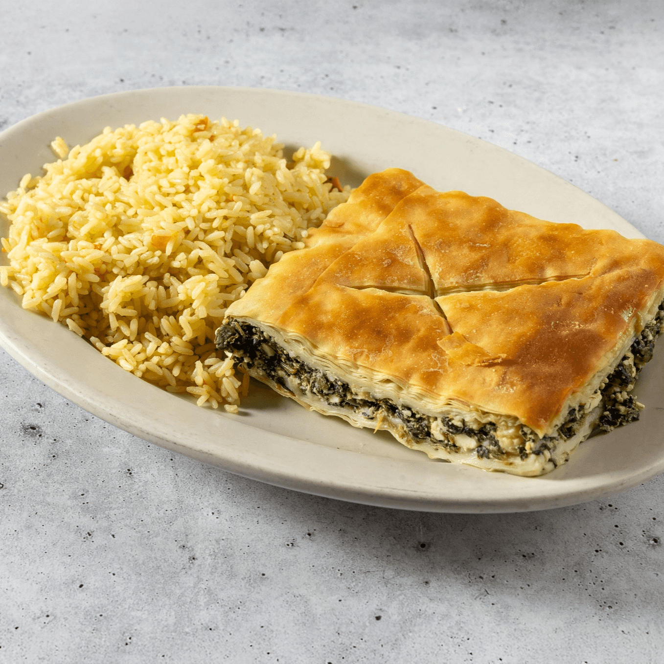 Homemade Spinach Pie.