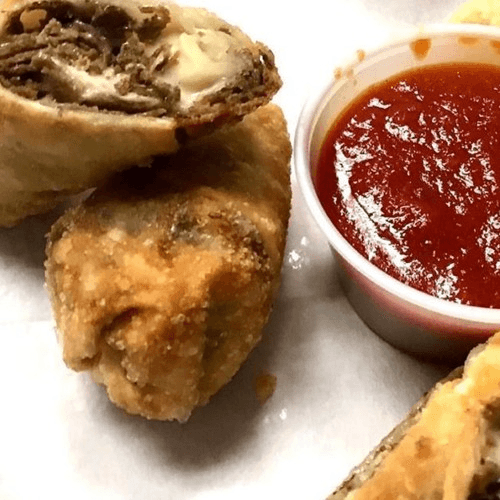 Homemade Cheesesteak Egg Rolls