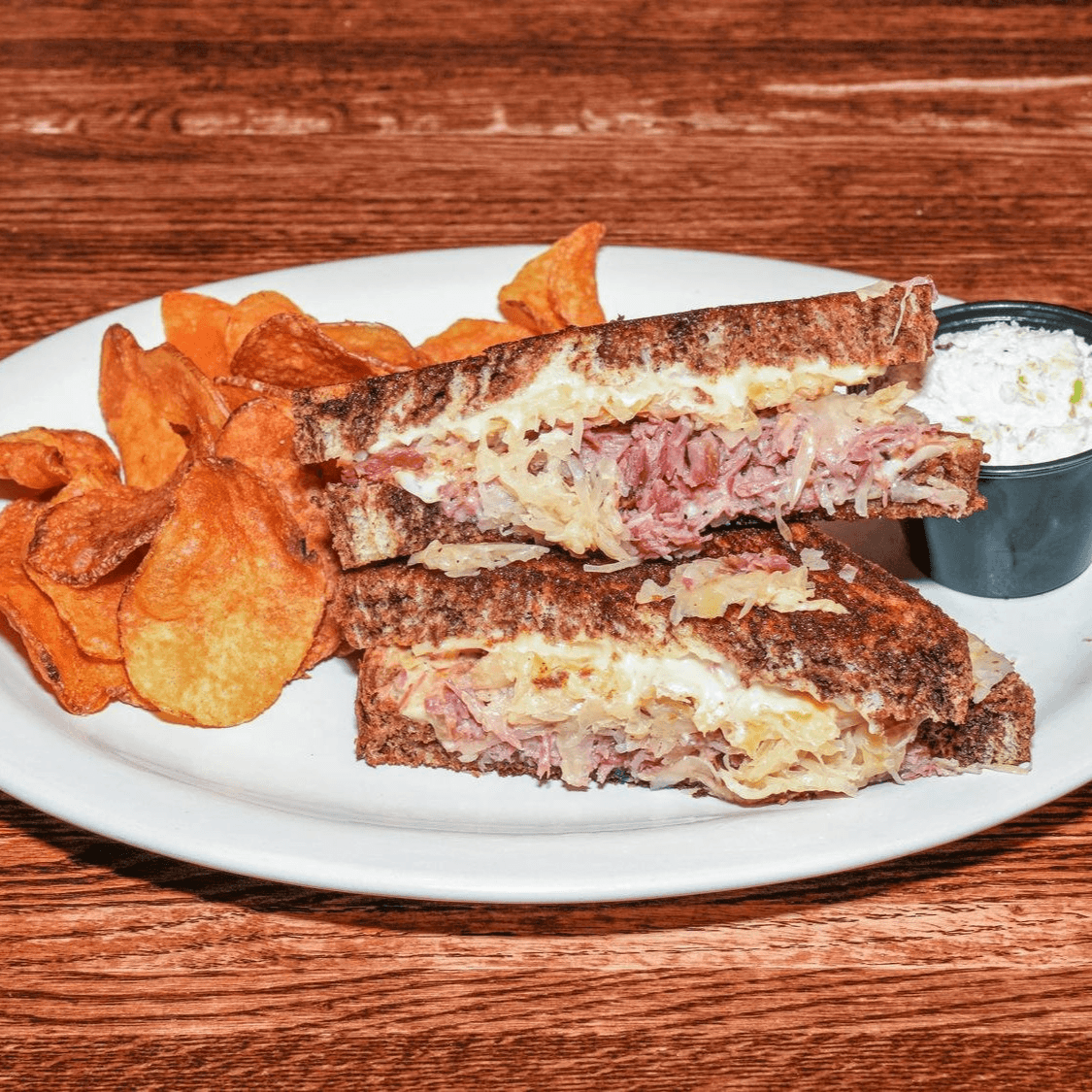 Classic Reuben Sandwich.
