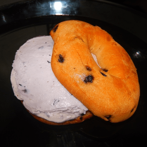 Gluten Free Bagel w/ Cream Cheese.