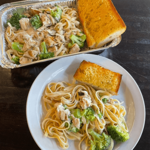 Chicken Alfredo Family Supper.
