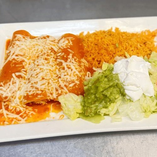 Enchiladas Tapatias.