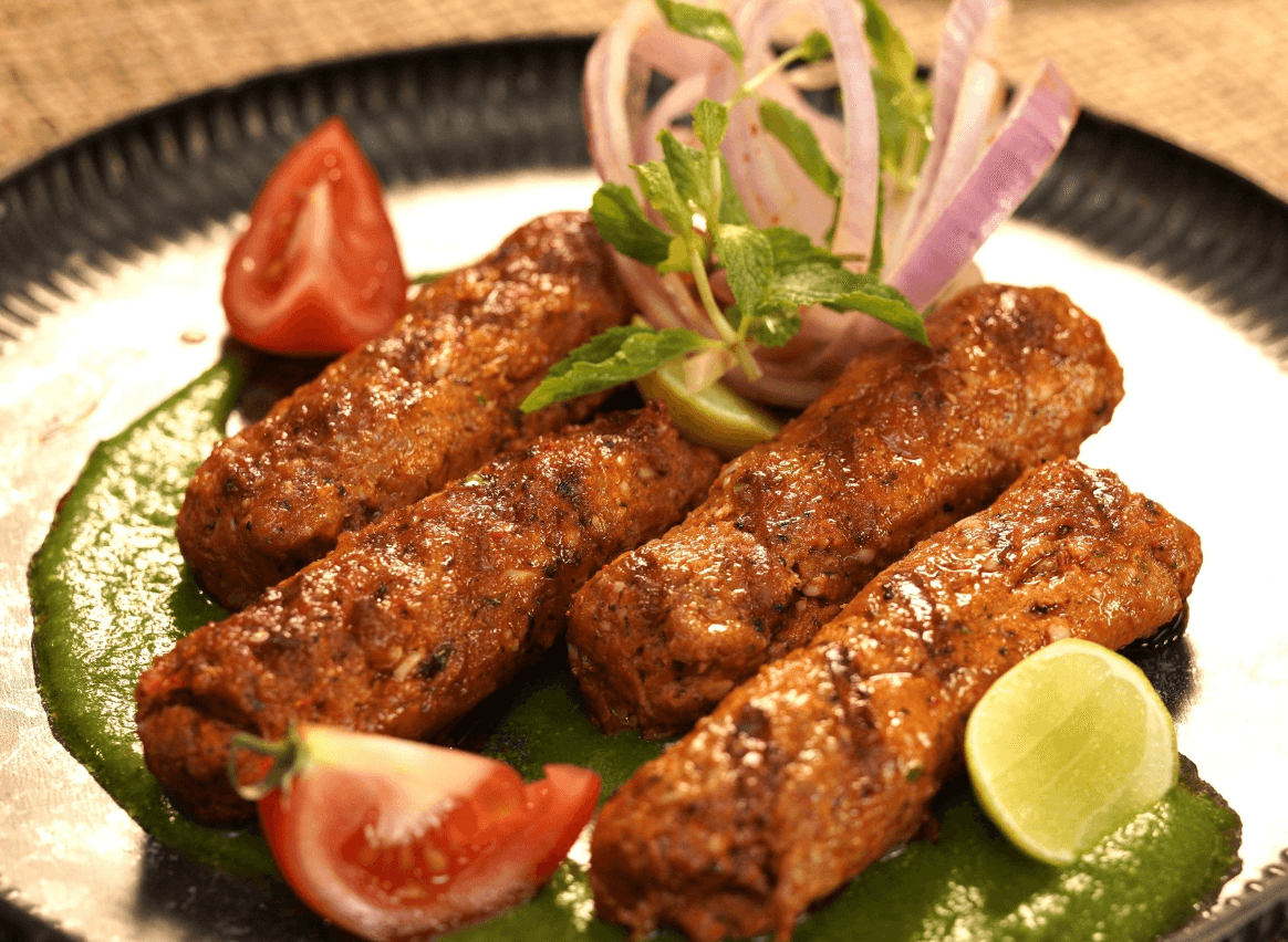 Lamb Seekh Kabab.