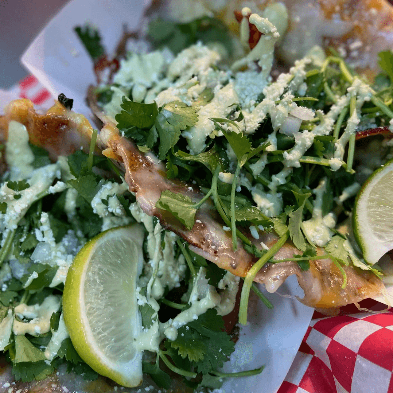 Roasted Green Chili Ta-Ketos.