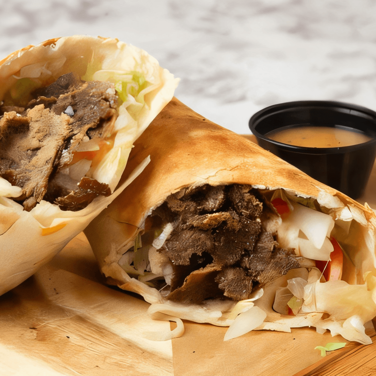 Steak Wrap.