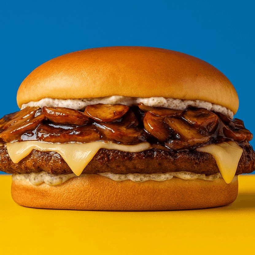 Mushroom Burger Ala Cart.