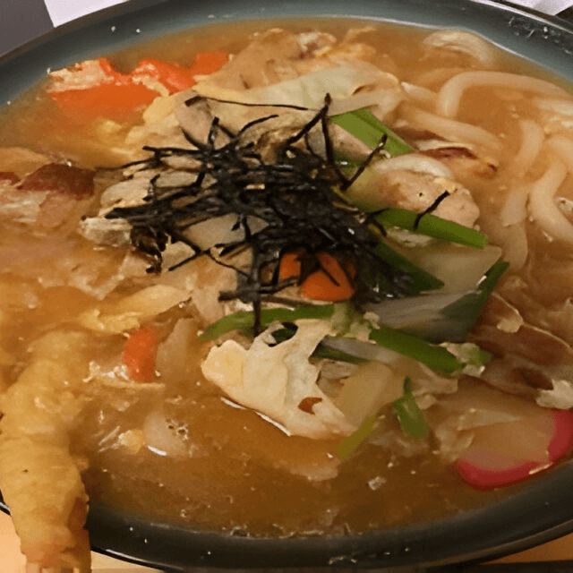 Udon with Chicken and Egg.