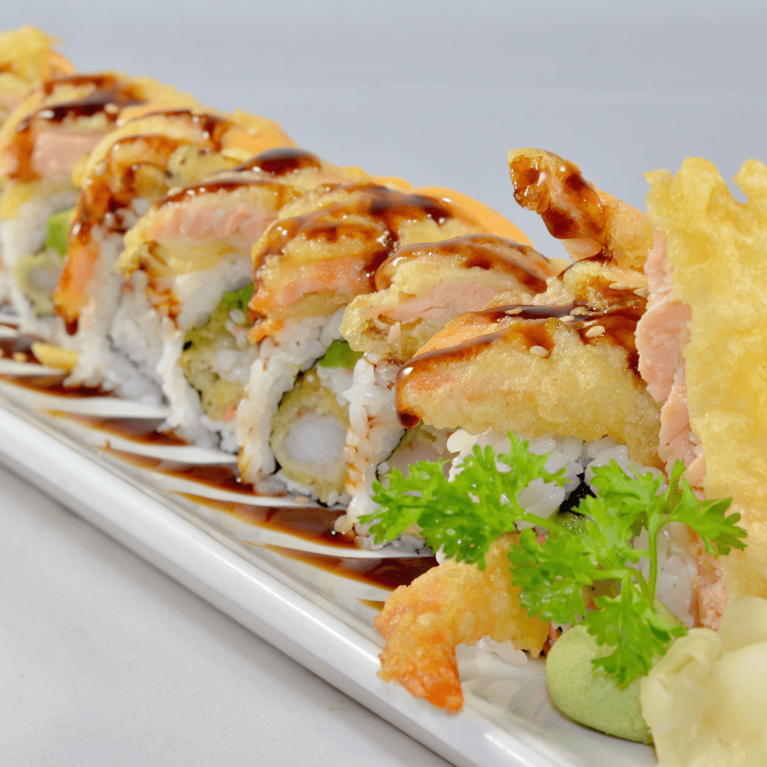 Salmon Tempura Roll.