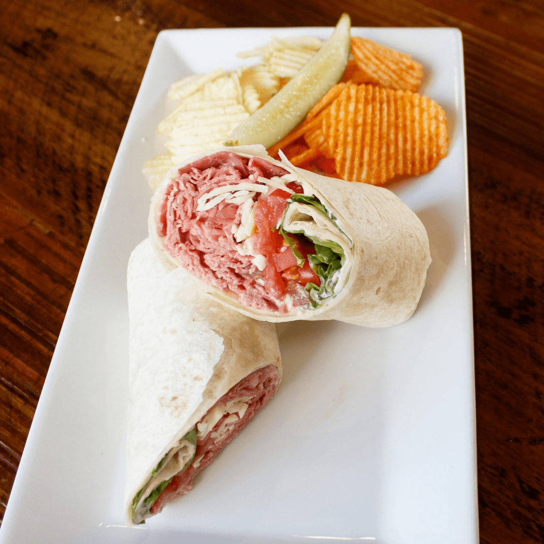 Roast Beef & Parmesan Wrap.