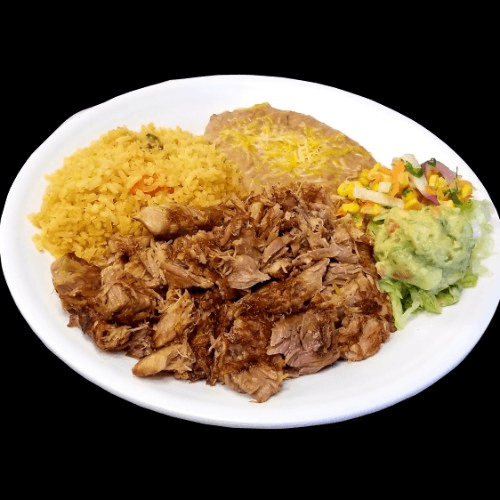 Carnitas Plate.