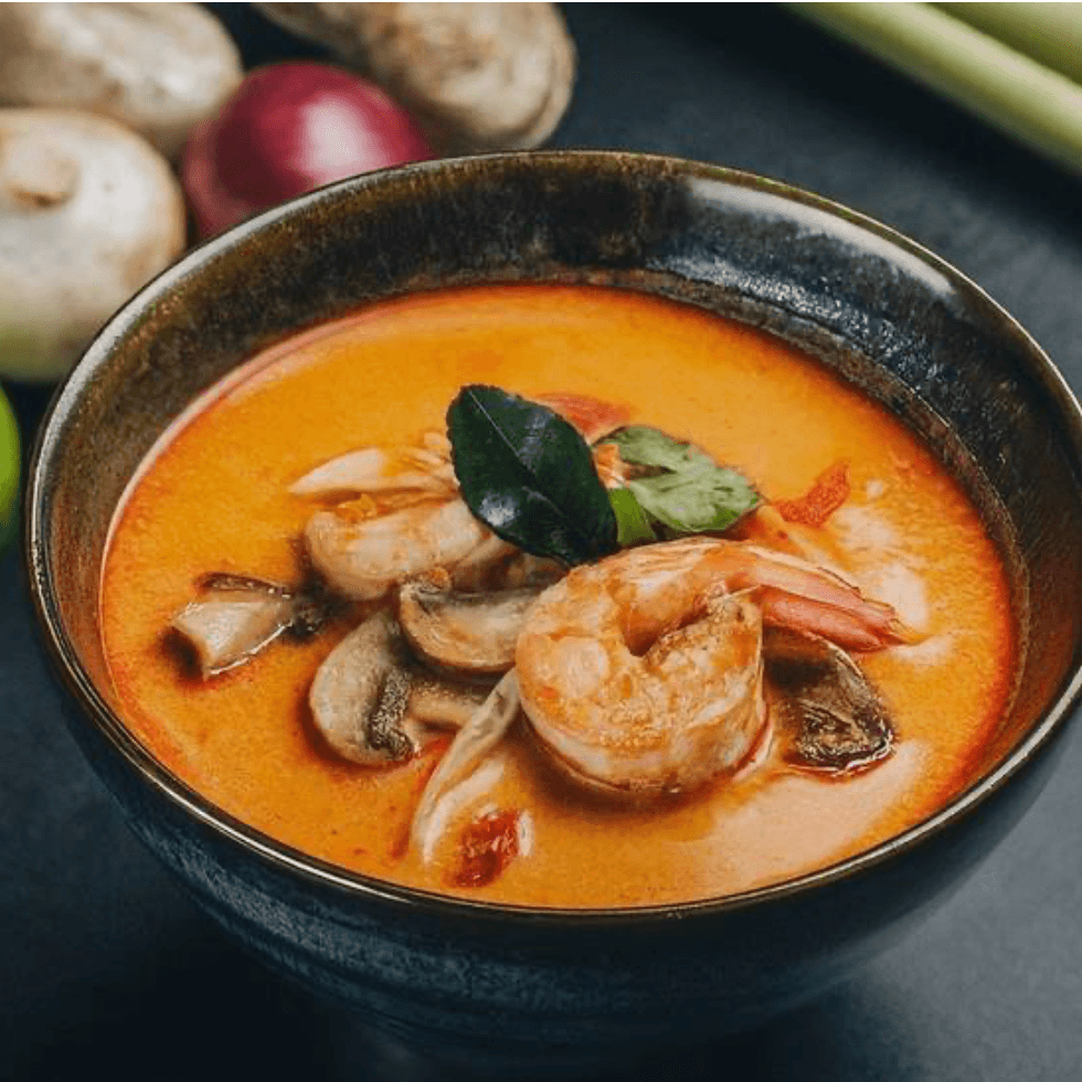Tom yum soup.