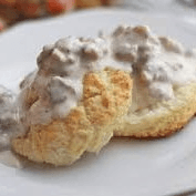 Biscuits and Gravy Half Order.