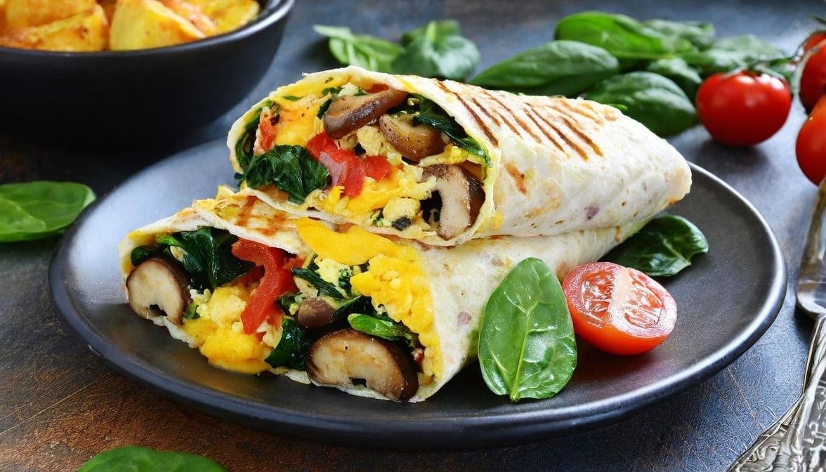 Veggie Breakfast Burrito.
