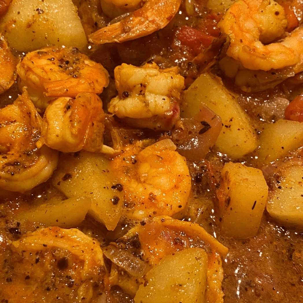 Shrimp Vindaloo.