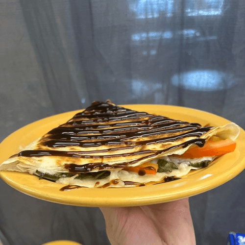 Vegan Caprese Crepe