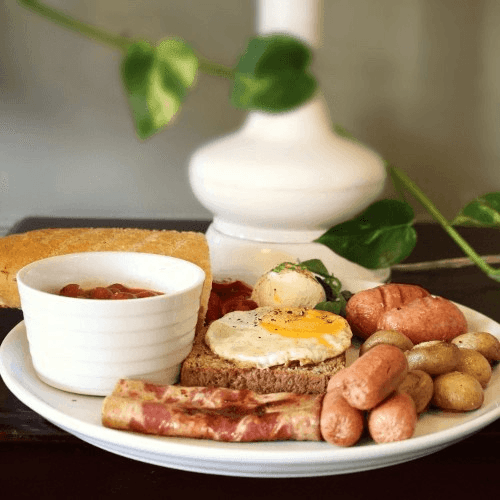 Traditional Breakfast Plate.