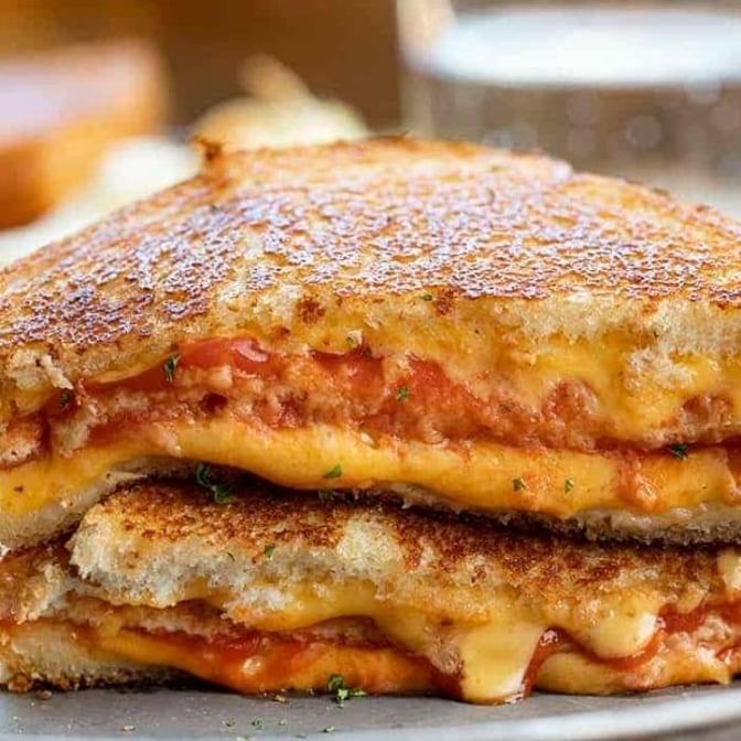 Gourmet Grilled Cheese Sandwich.