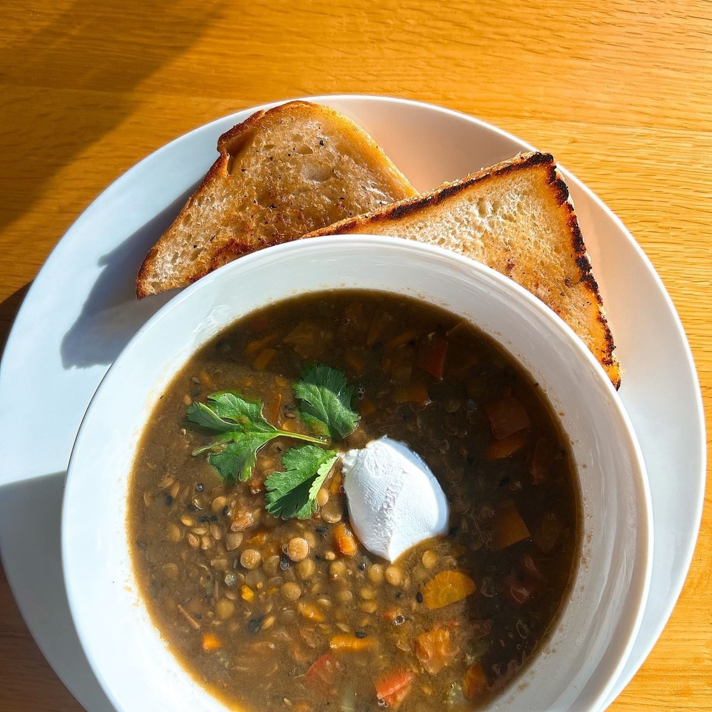 Spiced Lentil Soup (GFO).