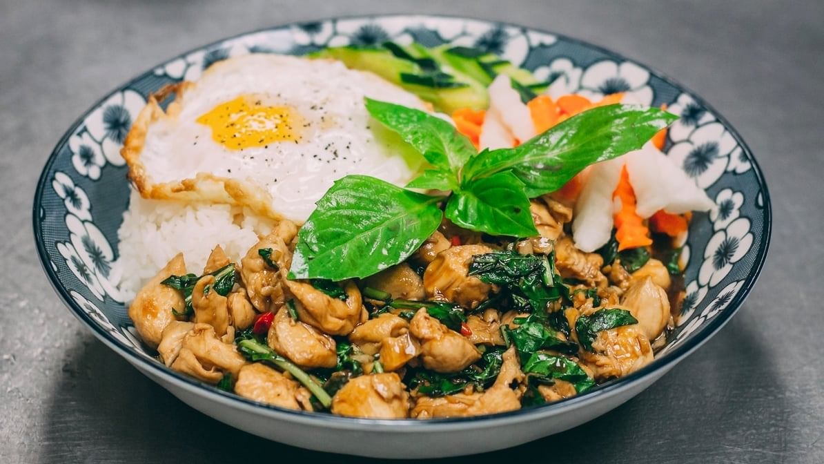 Garlic Basil Stir Fry.