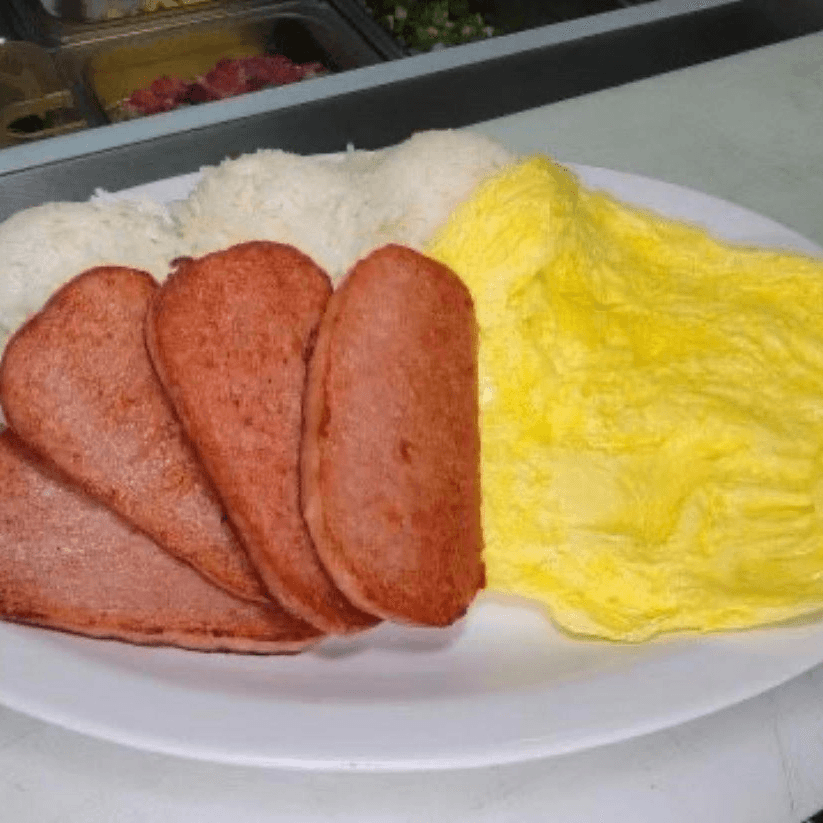 Spam Breakfast Plate.