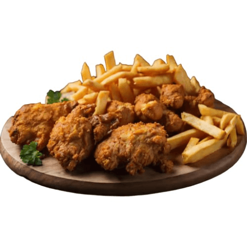 Combo #23: Shrimp (5 Pcs) & Fish (2 Pcs) or Chicken (2 Pcs).