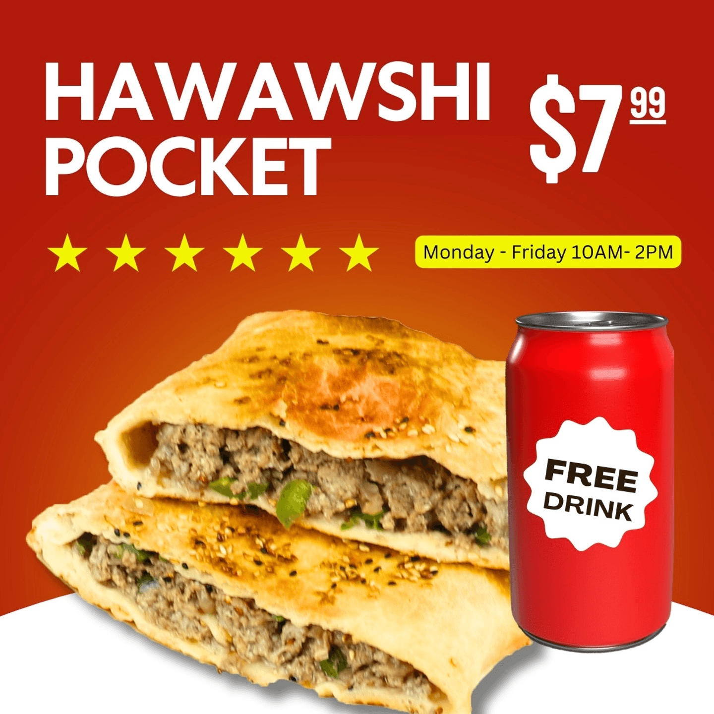 Hawawshi Pocket Lunch Special