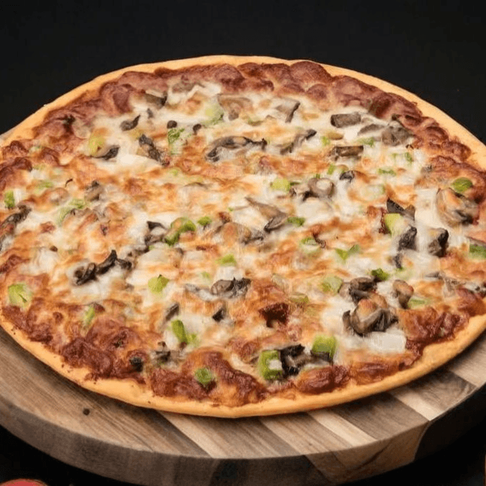 3-4 Toppings Pizza Thin Crust.