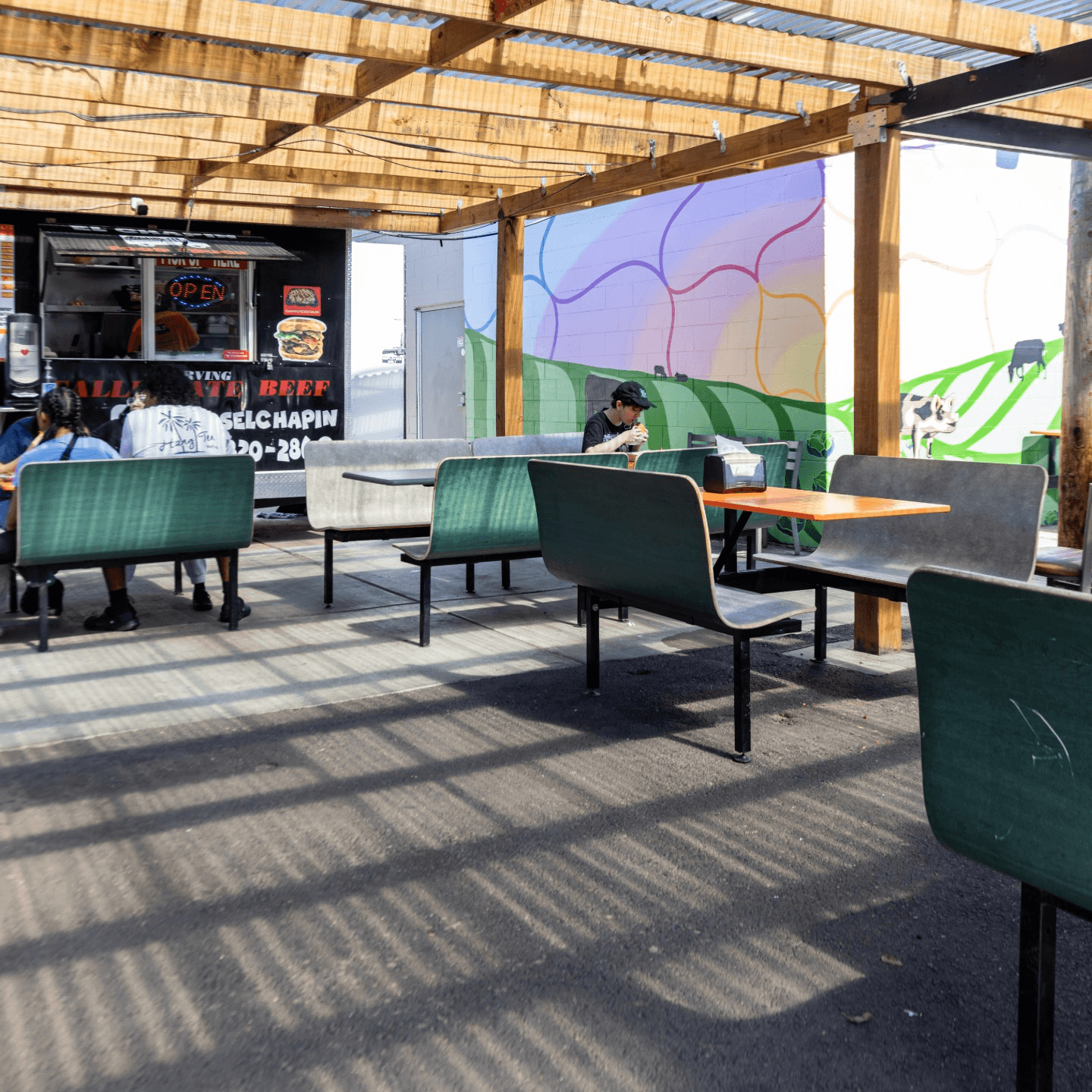 Relax with Outdoor Seating and Dog-Friendly Space