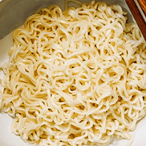 Steamed Ramen Noodles.