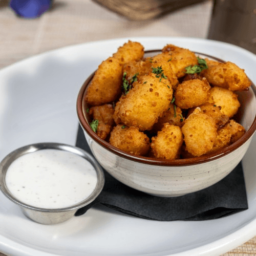 "cheese factory" curds.