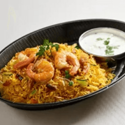 Shrimp Biryani.