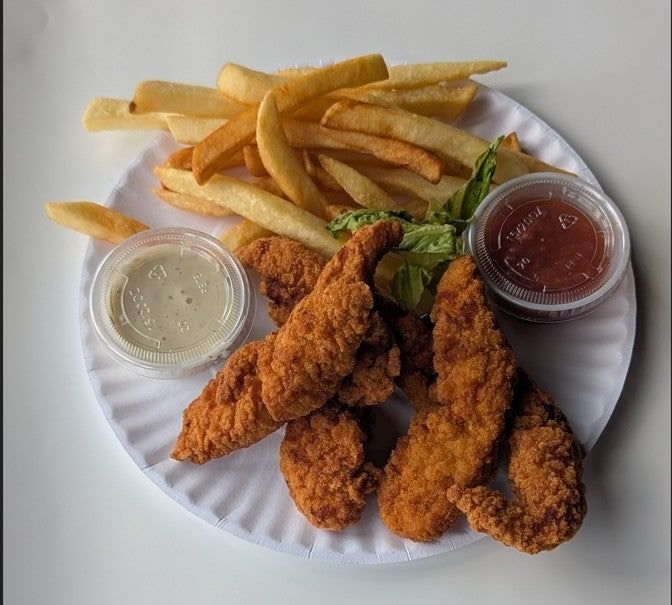Fiesta Chicken Fingers and Fries.