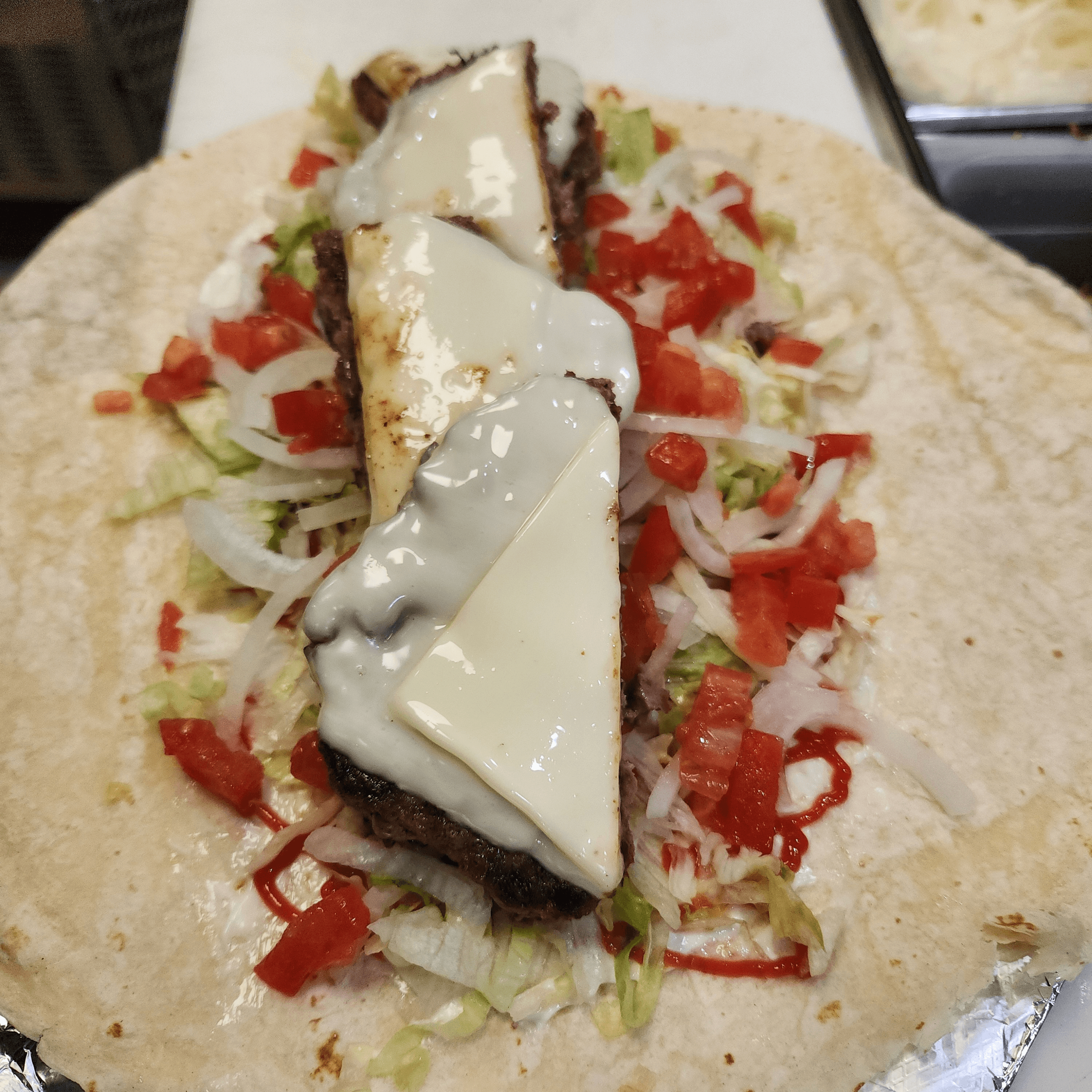 Cheeseburger Hot Sub (Large).