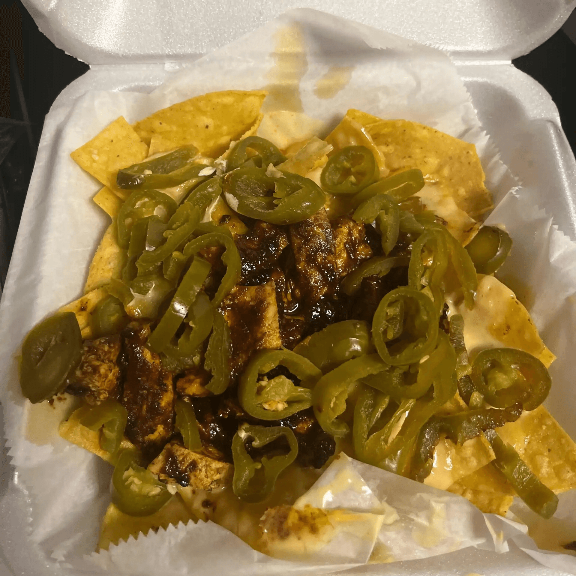 Grilled Chicken Nachos.