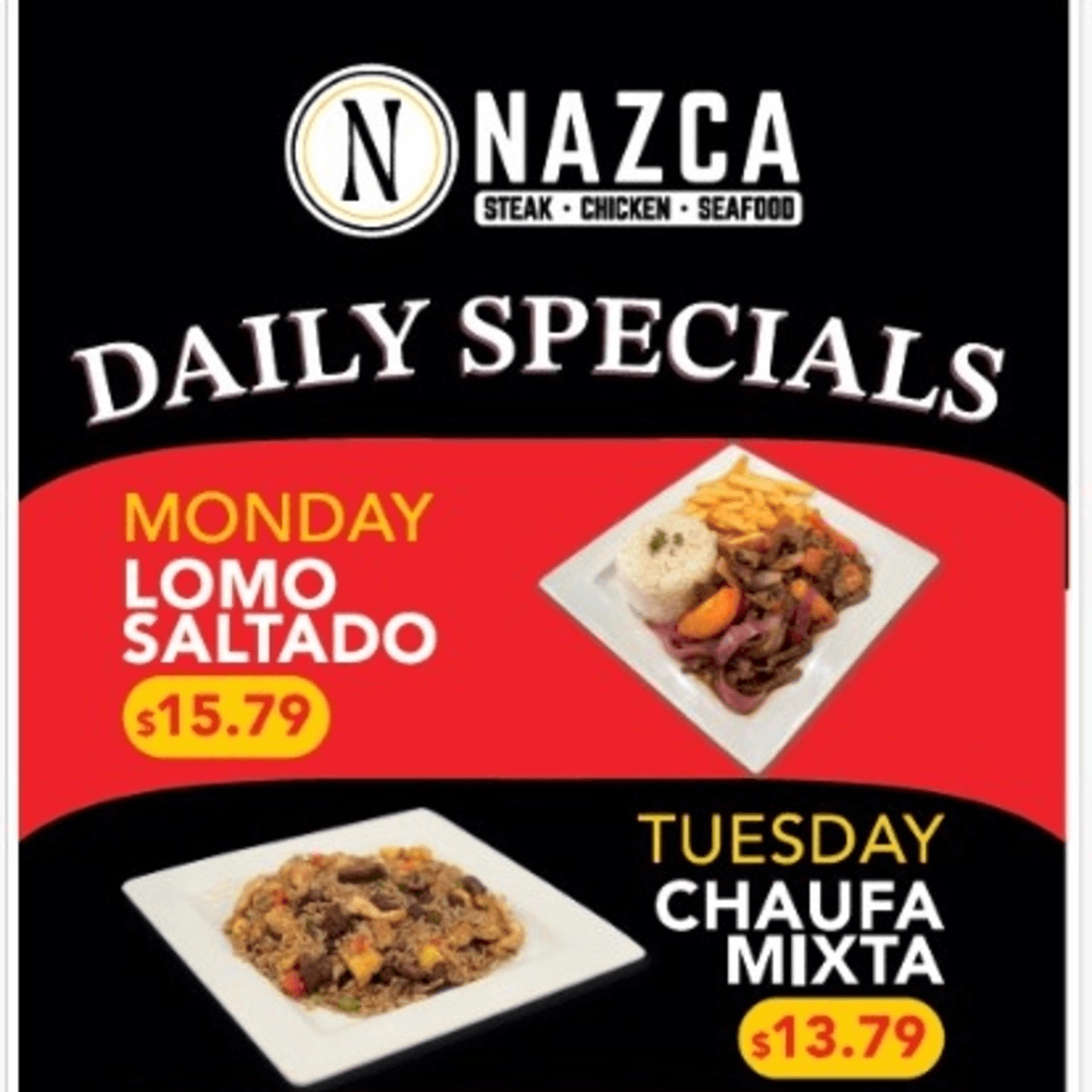 Daily Specials