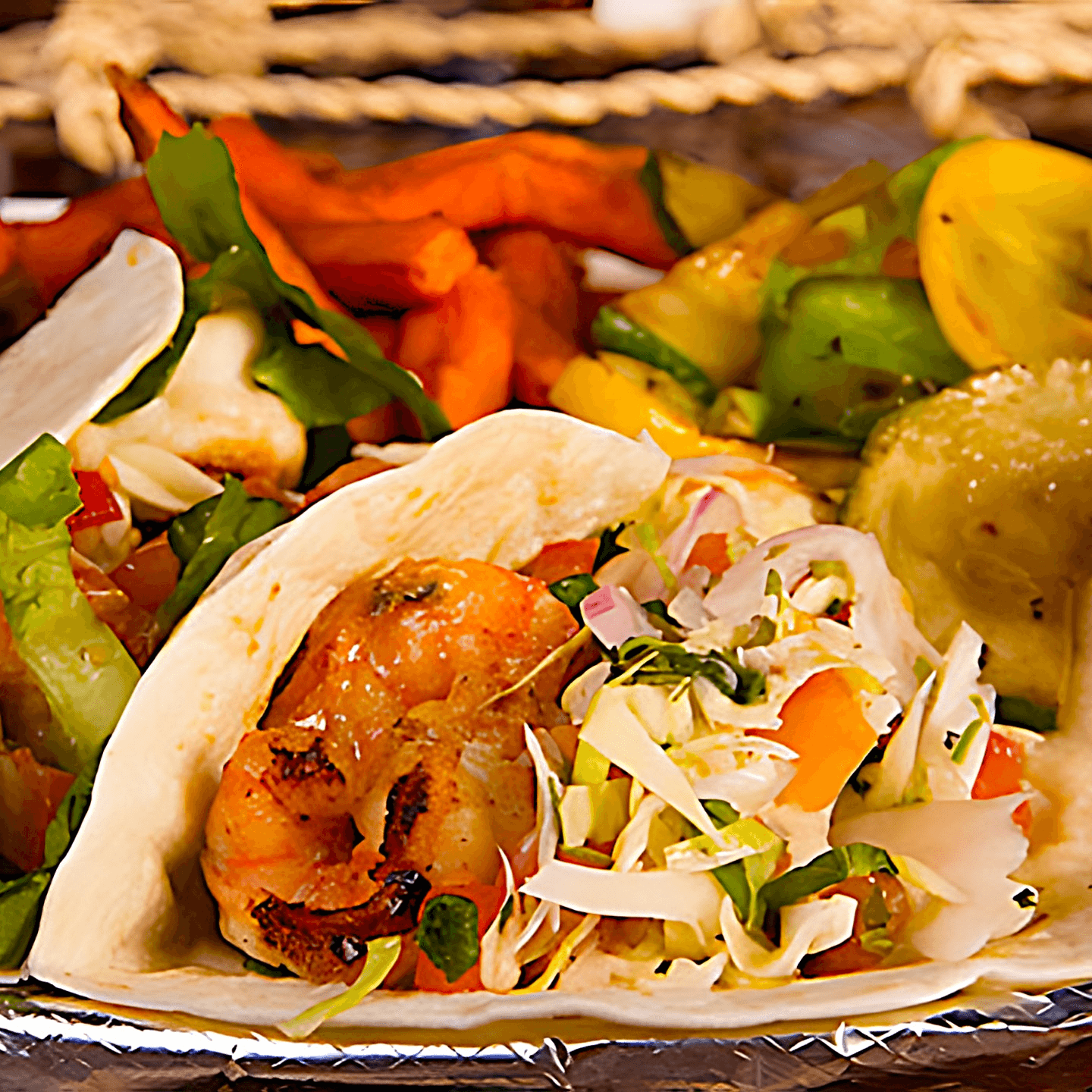 Freshly-prepared Tacos with Flavors