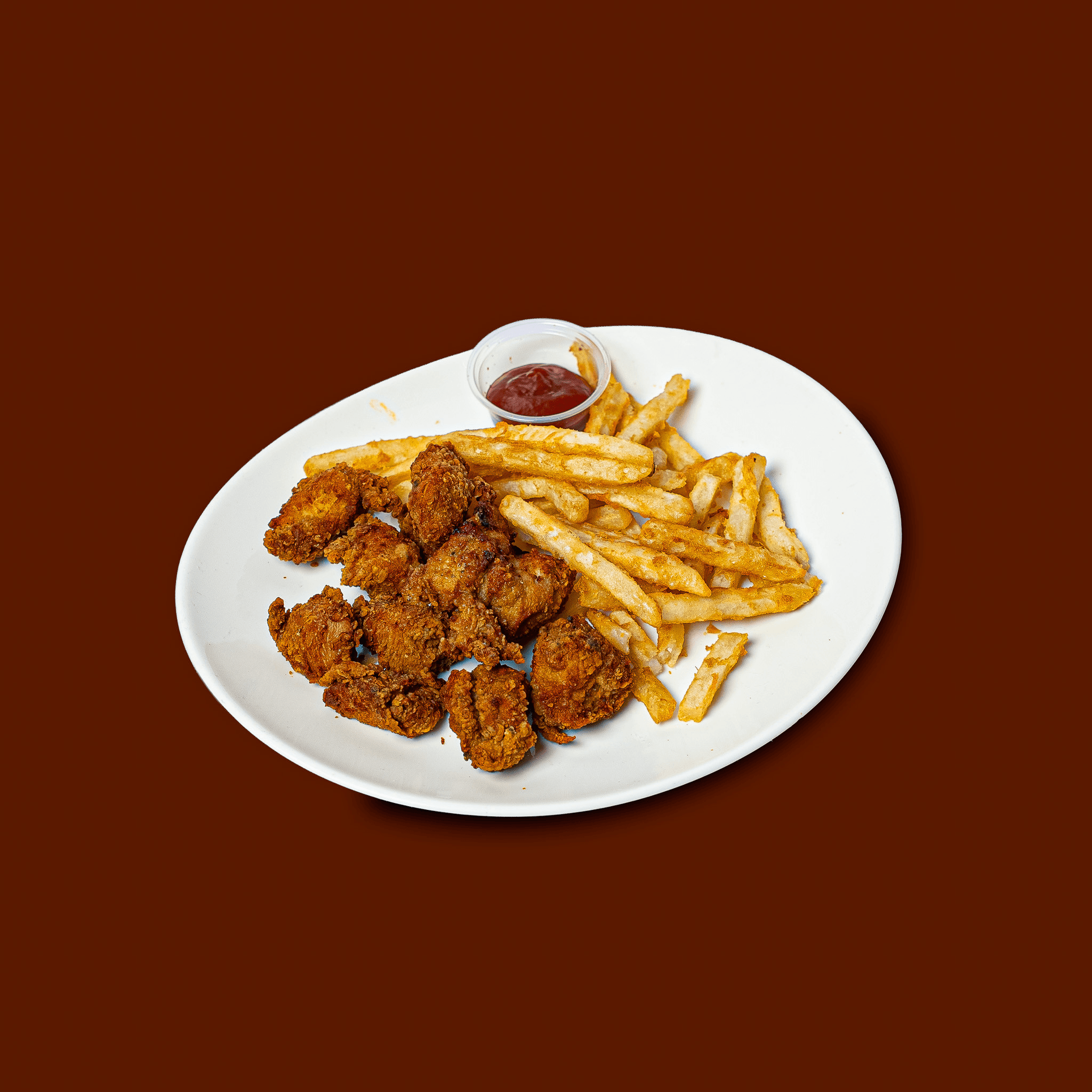 Chicken Cracklings Lunch - Lunch de Chicharrón de Pollo.