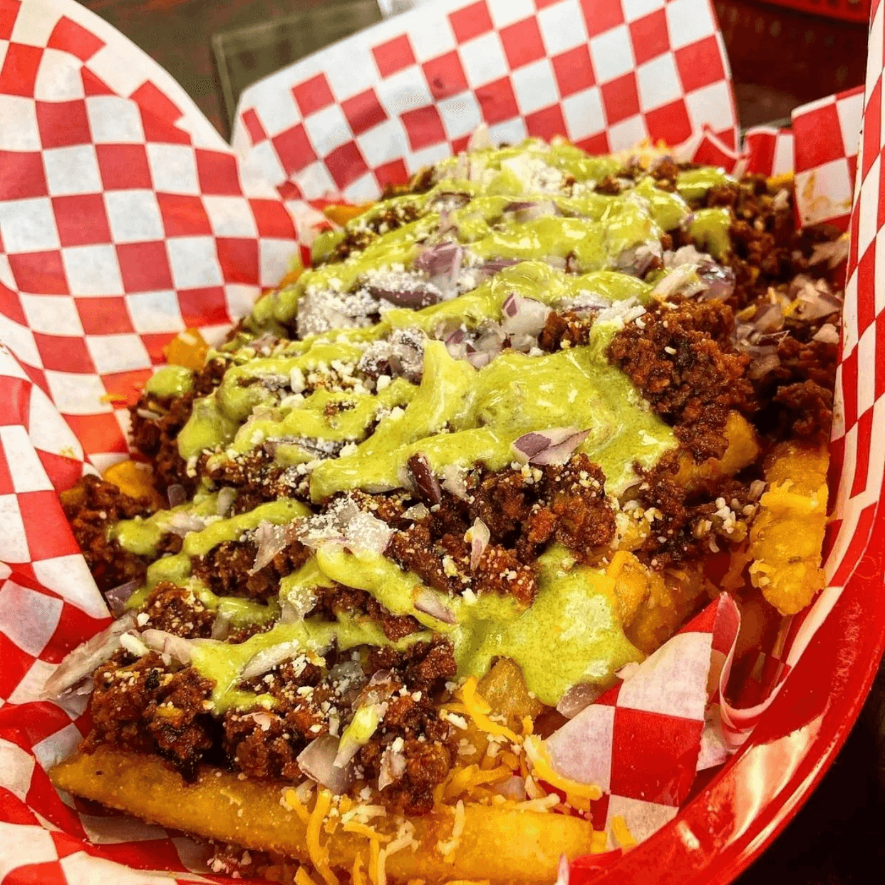 Loaded Chorizo & Cheese Fries.