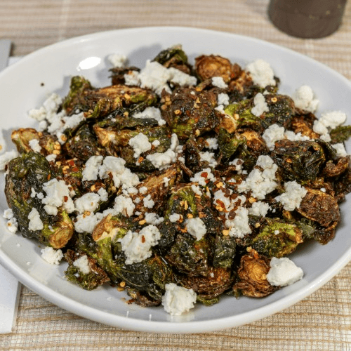 Hot honey crispy brussel sprouts.