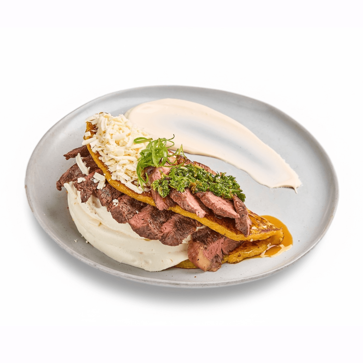 Picanha and Cheese Cachapas.