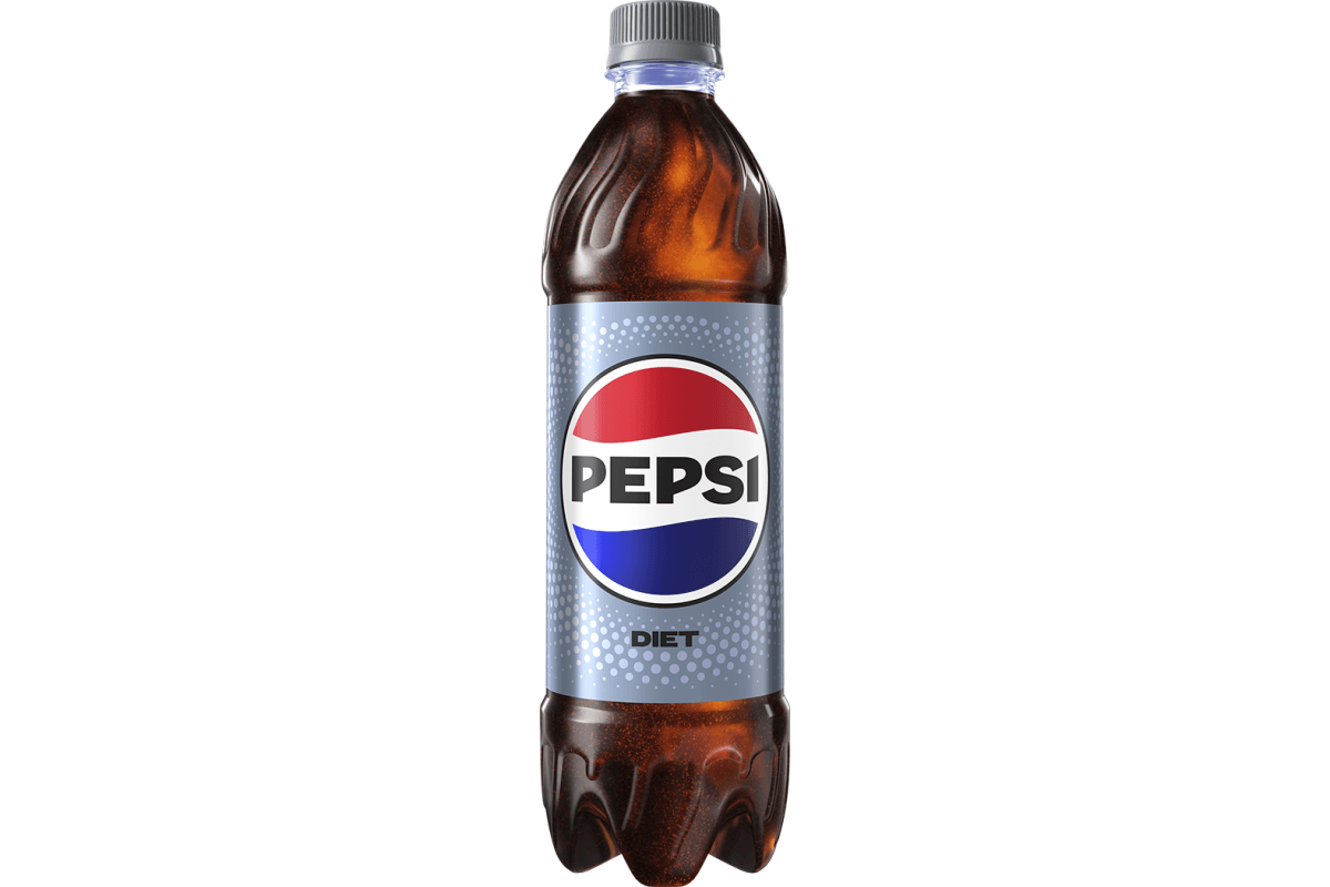 Bottled Diet Pepsi.