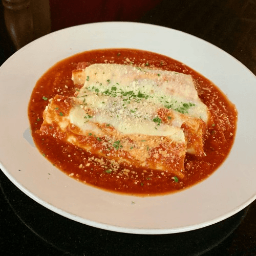 3 Hand Rolled Manicotti